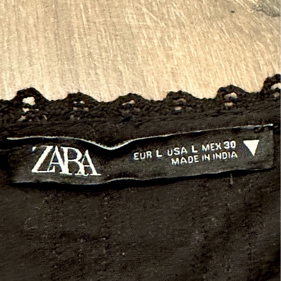 Zara Swiss Dot Dress with Embroidery (Large) - Picture 5 of 5